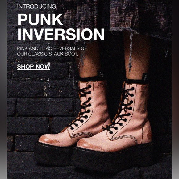 R13 Double Stack Boot - pink. Size 8 IT 38 - Picture 9 of 9